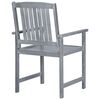 vidaXL Garden Chairs 8 pcs Solid Acacia Wood Grey