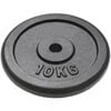 vidaXL Weight Plates 4 pcs 2x10 kg+2x5 kg Cast Iron