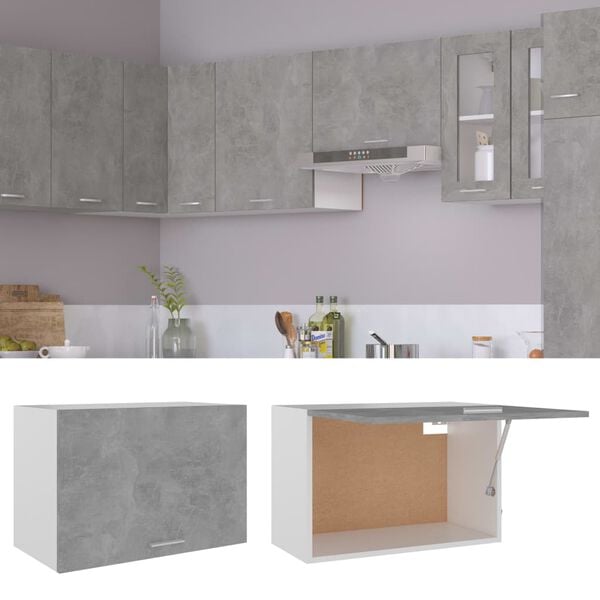 vidaXL Hanging Cabinet Concrete Grey 60x31x40 cm Engineered Wood