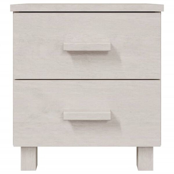 vidaXL Bedside Cabinets HAMAR 2 pcs White 40x35x44.5 cm Solid Wood