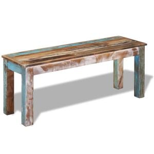 vidaXL Bench | Multicolour | Solid reclaimed wood | Medium | Durable