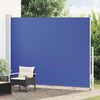 vidaXL Patio Retractable Side Awning 220x300 cm Blue
