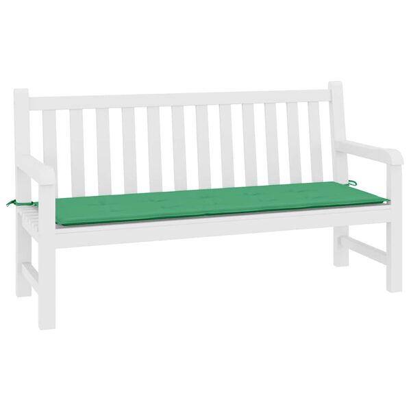 vidaXL Garden Bench Cushion Green 200x50x3 cm Oxford Fabric