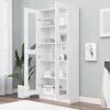vidaXL Vitrine Cabinet White 82.5x30.5x185 cm Engineered Wood