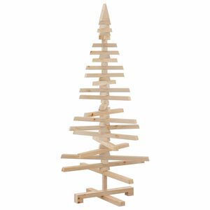 vidaXL Wooden Christmas Tree for Decoration 120 cm Solid Wood Pine