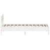 vidaXL Bed Frame without Mattress White 90x200 cm Solid Wood Pine