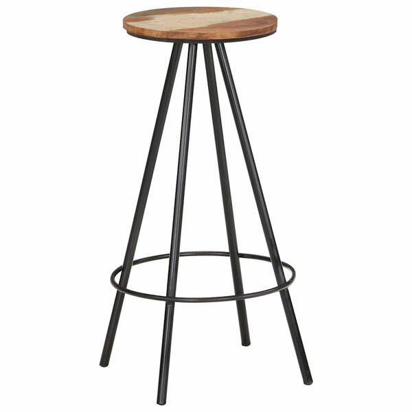 vidaXL Bar Stools 2 pcs Solid Reclaimed Wood