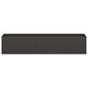 vidaXL Planter Black 200x40x40 cm Cold-rolled Steel