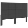 vidaXL Headboard Dark Grey Fabric 180x200 cm