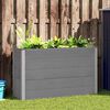 vidaXL Garden Raised Bed WPC 150x50x91 cm Grey