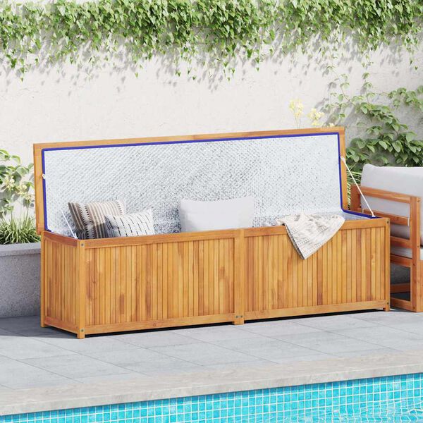 vidaXL Garden Box 200x50x55 cm Solid Wood Teak