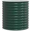 vidaXL Raised Bed Green 80 x 80 x 81 cm Steel
