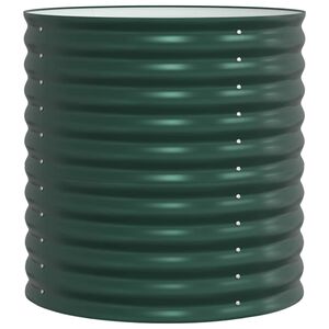 vidaXL Raised Bed Green 80 x 80 x 81 cm Steel