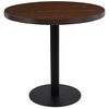 vidaXL Bistro Table | Dark brown, Black | MDF, Steel | Medium | Bistro Table