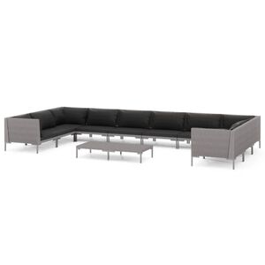 vidaXL Garden Lounge Set | Dark Grey