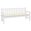 vidaXL Garden Bench Cushion Cream White 180x50x7 cm Oxford Fabric