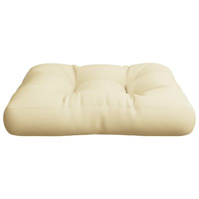 vidaXL Pallet Cushion Cream 50x50x12 cm Fabric