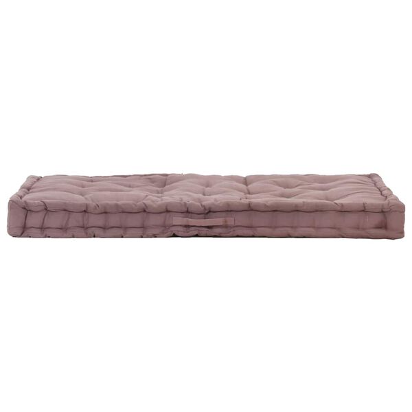vidaXL Pallet Floor Cushion Cotton 120x80x10 cm Taupe