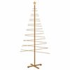 vidaXL Wooden Christmas Tree with Stand Brown 210 cm Bamboo