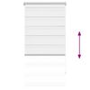 vidaXL Zebra Blind 80 x 150 cm White