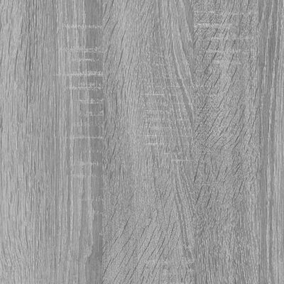 vidaXL Bedside Cabinet Grey Sonoma 100x35x40 cm Engineered Wood