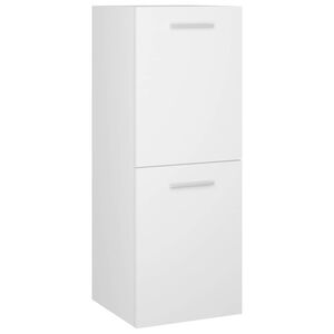 vidaXL Bathroom Cabinet White 30x30x80 cm Engineered Wood