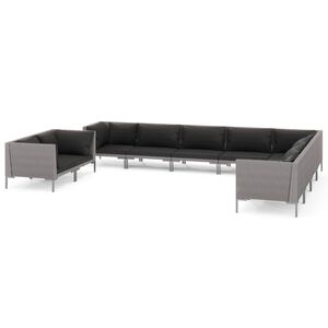 vidaXL Garden Lounge Set | Dark grey