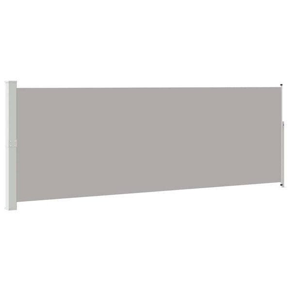 vidaXL Retractable Side Awning 160 x 500 cm Grey