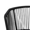 vidaXL Garden Chairs 2 pcs with Cushions and Pillows PVC Rattan Black