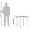 vidaXL Garden Table White 80x75x72 cm Plastic