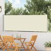 vidaXL Patio Retractable Side Awning 100x500 cm Cream