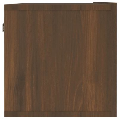 vidaXL TV Wall Cabinet Brown Oak 120x30x30 cm Engineered Wood