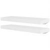 vidaXL Wall Rack | Set of 4 | White | MDF with matte finish | 60 cm