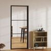 vidaXL Interior doors 83 x 201.5 cm Aluminium Black and Transparent