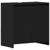 vidaXL Bathroom Cabinet Black 60x33x61 cm Engineered Wood