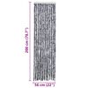 vidaXL Insect Curtain Silver 56x200 cm Chenille