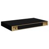 vidaXL Floating Wall Shelves 2 pcs Black 40x23x3.8 cm MDF