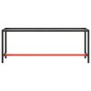 vidaXL Work Bench Frame Matte Black and Matte Red 210x50x79 cm Metal