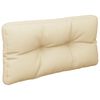 vidaXL Pallet Cushions 2 pcs Beige Fabric