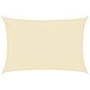 vidaXL Sunshade Sail 160 g/m&sup2; Cream 2x2.5 m HDPE