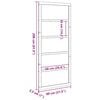 vidaXL Barn Door Natural 80 x 208 cm Solid Pine wood
