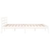 vidaXL Bed Frame without Mattress Solid Wood Pine 140x200cm White