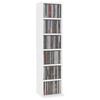 vidaXL CD Cabinet White 21x20x88 cm Engineered Wood