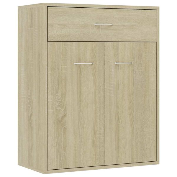 vidaXL Sideboard Sonoma Oak 60x30x75 cm Engineered Wood