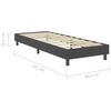 vidaXL Box Spring Bed Frame without Mattress Grey Fabric 80x200 cm
