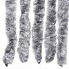 vidaXL Insect Curtain White and Grey 100x220 cm Chenille