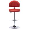 vidaXL Bar Stools 2 pcs Wine Red Faux Leather