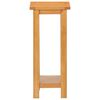 vidaXL Side Table 27x24x55 cm Solid Oak Wood