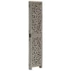 vidaXL Hand carved 3-Panel Room Divider Grey 120x165 cm Solid Mango Wood