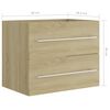 vidaXL Sink Cabinet Sonoma Oak 60x38.5x48 cm Engineered Wood